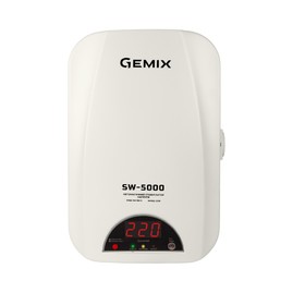 Стабилизаторы напряжения Стабилизатор напряжения Gemix SW-5000 Білий